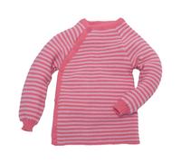 Reiff Strickwaren Baby Jacke Schlüttli Bio-Merinowolle candy-geringelt Gr.50-56