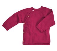 Reiff Strickwaren Baby Jacke Schlüttli Wolle Seide beere Gr. 74/80