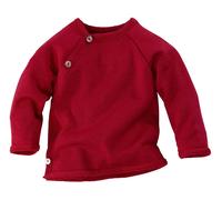Reiff Strickwaren Baby Jacke Schlüttli Wolle Seide rot Gr. 62-68