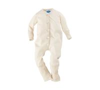 Reiff Strickwaren Baby Overall Wolle Seide natur Gr.74/80