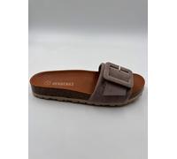 VERBENAS Sandalen Reiko Velour Piedra - Größe: 42
