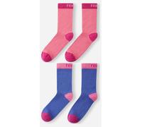 Reima 2 Paar Woll Kindersocken Parit Pink Blau 22-25