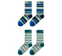 Reima - Kid's Parit Stripe Socks - Merinosocken, Gr. 26-29, bunt (StoneGreen)