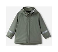 Reima Regenjacke Lampi für Kinder, wasserdichte Jacke mit verschweißten Nähten und Abnehmbarer Kapuze, Unisex Regenbekleidung für Mädchen und Jungen Greyish Green 98