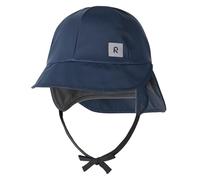 Reima - Rainy Regenhut für Kinder - wasserdichter Kinder Regenhut mit Ohrenschützern, Nackenschutz, verschweißten Nähten, reflektierenden Details, maschinenwaschbar - Navy, 54