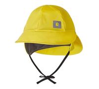 Reima Kinder Regenhut Rainy, wasserdichte Kopfbedeckung mit Ohrenschützer und Reflektoren, Unisex Regenbekleidung für Mädchen und Jungen Yellow 46