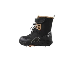 Reima ReimaTec Talves Junior (5400166A-9990) Barfuß-Winterschuhe für Kinder, schwarz, knöchelhoch, wasserdicht, leicht anzuziehen, warm, bequem, Größe 36 EU