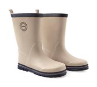 Reima - Taika Gummistiefel für Kinder - Wasserdichte Regenstiefel Kinder mit Baumwollfutter, flexibler Griffsohle, reflektierenden Details und Happy Fit-Einlegesohlen - Earthy Beige, 028