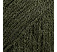 Reine Alpakawolle Tropfen Alpaka, 59 Farben, in 50 g Knäuel - 180 m pro Knäuel (7895 Dunkelgrün)