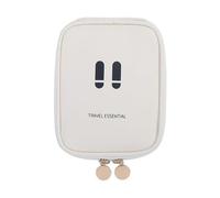 Reise-Kosmetiktasche, Make-up-Organizer für Reisen, zum Aufhängen, organisierte Make-up-Tasche für Reisen, leicht, tragbarer Kosmetikbehälter, Cremefarben, siehe die Beschreibung, Siehe Beschreibung