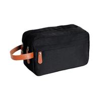 Reise-Kulturbeutel für Herren - Reise-Organizer-Tasche, wasserabweisendes Dopps-Set, tragbare Pflege-Aufbewahrungstasche, doppellagig, Rasier-Kosmetik-Tragetasche mit robustem Griff-Design für