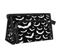 Reise-Kulturbeutel mit Fledermaus-Motiv, für Damen, Herren, Mädchen, Jungen, schwarz, Fledermaus, multifunktional, Make-up-Tasche, Kosmetik-Organizer, Duschtasche, farbe, M, Taschen-Organizer