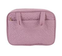 Reise-Kulturbeutel mit Haken zum Aufhängen, wasserdicht, multifunktional, Kosmetik-Organizer für Reisen, Make-up, Hautpflegeprodukte, Polyester, Schwarz (Lila)