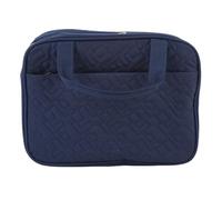 Reise-Kulturbeutel mit Haken zum Aufhängen, wasserdicht, multifunktional, Kosmetik-Organizer für Reisen, Make-up, Hautpflegeprodukte, Polyester, Schwarz (Blau)