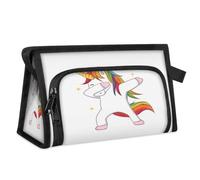 Reise-Kulturbeutel mit lustigem Einhorn-Aufdruck, für Damen, Herren, Mädchen, Jungen, niedliches Einhorn, multifunktional, Make-up-Tasche, Kosmetik-Organizer, Duschtasche, farbe, M, Taschen-Organizer
