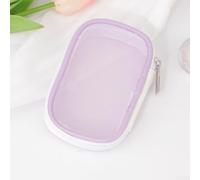 Reise Kulturbeutel Transparent Mesh Leicht 30g(Purple)