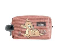 Reise-Kulturbeutel von Bambi, Disney, Lammfelleinlage, großes Fassungsvermögen, mit Reißverschluss
