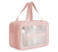Reise Make Up Tasche Kosmetiktasche Großes Fassungsvermögen Hautpflege Aufbewahrung Transparente Toilettenartikel Für Frauen Und Mädchen Tragbare Make Up Toilettenartikel Reisekosmetik Tasche