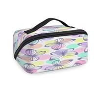 Reise-Make-up-Tasche mit Schmetterlingen, gepunktet, für Damen, Herren, Mädchen, Jungen, Schmetterlinge, niedlicher Kulturbeutel, tragbar, Kosmetik, Toilettenartikel, Organizer, Duschtasche
