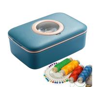 Reise-Nähset für Erwachsene - Nadelfaden-Zubehör-Set mit Lupe | Reise-Nähset mit Etui - für Urlaub, Geschäftsreise, Hotel, Outdoor, Abenteuer, Wochenende, Ausflüge, tägliches Pendeln