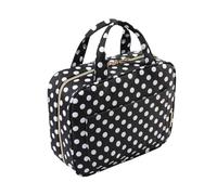 Reise-Organizer-Tasche mit großem Fassungsvermögen - Kosmetik-Kulturbeutel für Geschäftsreisen, faltbare Make-up-Aufbewahrungstasche mit Griff, für Studenten, platzsparend, ganzjährig nutzbar (B x T x