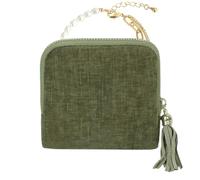 Reise-Schmucktasche | Organizer-Tasche aus Samt mit Reißverschluss, kompakte Aufbewahrung für Halsketten, Ohrringe und Ringe für Schlafzimmer, Strand, Kreuzfahrten, Wochenendausflüge und Va