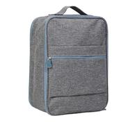 Reise-Schuhtasche, großes Fassungsvermögen, wasserdichte Aufbewahrungstasche aus Oxford-Stoff mit glatten Reißverschlüssen, Griff Oben für den täglichen Gebrauch auf Reisen, Grau,