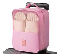 Reise Schuhtasche,Wasserdichter Staubabweisende Schuhe Organizer mit Transparentes Fenster,Portable Travel Shoe Bags für Kofferorganizer,Fußball Golf Sportzubehörtaschen,Reisezubehör (rosa)