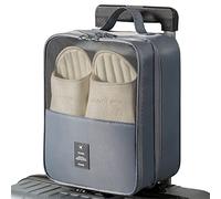 Reise Schuhtasche,Wasserdichter Staubabweisende Schuhe Organizer mit Transparentes Fenster,Portable Travel Shoe Bags für Kofferorganizer,Fußball Golf Sportzubehörtaschen,Reisezubehör (grau)