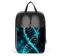 Reise-Schuhtaschen, Wissenschafts-Gene-Strang-bedruckte Schuhtasche, wasserdicht, tragbarer Organizer, Aufbewahrung, Schuhbeutel, mit stabilem Reißverschluss, Kreuzfahrtschiff-Essentials,