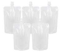 Reisebeutel für Toilettenartikel, 5 Stück, 30 ml, durchsichtige, Leere Behälter in Reisegröße, nachfüllbare, auslaufsichere Flüssigkeitsbeutel für Shampoo, Lotion, Duschgel, Flüssigkeitsbeutel