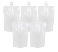 Reisebeutel für Toilettenartikel, 5 Stück, 30 ml, transparente, Leere Behälter in Reisegröße, nachfüllbare, auslaufsichere Flüssigkeitsbeutel für Shampoo, Lotion, Duschgel