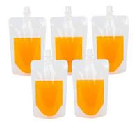 Reisebeutel für Toilettenartikel, 5 Stück, 30 ml, transparente, Leere Behälter in Reisegröße, nachfüllbare, auslaufsichere Flüssigkeitsbeutel für Shampoo, Lotion, Duschgel, Flüssigkeitsbeutel, Behält