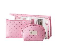 Reisefreundliches 3-teiliges Make-up-Taschen-Set, Vielseitige Aufbewahrung, Transparentes, Langlebiges Material für Reisen, Business, Make-up-Taschen-Set für die Organisation Im