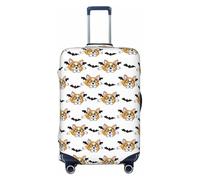 Reisegepäckabdeckungen - Niedliche Halloween-Corgi-Kofferschutzhüllen für Hunde, elastisch für Koffer von 45,7 bis 81,3 cm, Schwarz, G
