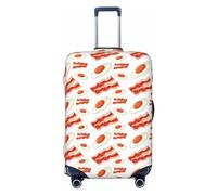 Reisegepäckhüllen - Hobo-Eier, Speck-Druck, rot, weiß, elastische Kofferabdeckungen, Schutz für Gepäck, 45,7 - 81,3 cm, Schwarz, X-Large