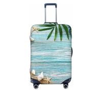 Reisegepäckhüllen mit Muscheln auf Sand, elastisch, für Gepäck, 45,7 - 81,3 cm, Schwarz, Medium