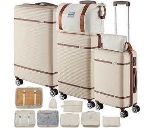 Reisekofferset Madison, 13-teilig, TSA-Schloss - creme 30.00 x 49.00 x 76.00 cm