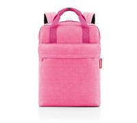 reisenthel allday backpack M - vielseitiger Rucksack für Alltag, Reisen, Einkaufen oder Arbeit - wasserabweisend, Handgepäck zugelassen, Couleur:twist pink