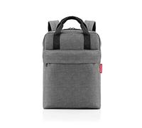 reisenthel allday backpack M - vielseitiger Rucksack für Alltag, Reisen, Einkaufen oder Arbeit - wasserabweisend, Handgepäck zugelassen, Couleur:twist silver