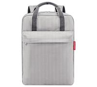 reisenthel allday backpack M herringbone grey - vielseitiger Rucksack für Alltag, Reisen, Einkaufen oder Arbeit - wasserabweisend, Handgepäck zugelassen