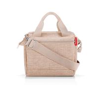 Reisenthel Umhängetasche ALLROUNDER CROSS TWIST COFFEE, Beige - Polyester - 22 x 24 cm - wasserabweisend - abnehmbarer Schultergurt