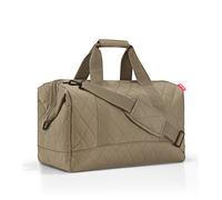 Reisenthel Reisetasche Allrounder L rhombus olive, Olivgrün, Textil, 48x39.5x29 cm, gepolsterter Boden, Innensteckfächer, Tragehenkel, verstellbarer Schultergurt, Schultergurt, Freizeit, Koffer & Tasc