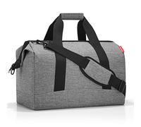reisenthel Allrounder L in Twist Silber - Vielfältige Doktortasche zum Reisen, für die Arbeit oder Freizeit - Mit funktional-stylischem Design