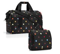 reisenthel allrounder L mit toiletbag XL und wahlweise mit extra Zugabe Reisetasche Waschtasche (dots)