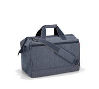 reisenthel reisetasche Hebammenkoffer mit Halterung für einen Trolley - geräumig und stabil - wählen Sie Ihre Farbe - herringbone dark blue L dunkelblau