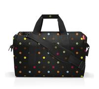 Reisenthel Reisetasche 30 Liter ALLROUNDER L DOTS, Mehrfarbig - Schwarz - Polyester - 48 x 39 cm - wasserabweisend - abnehmbarer Schultergurt
