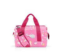 reisenthel Allrounder M Kids Kleine Reisetasche für Kinder Mit Stecklasche für Reisetrolleys, Couleur:ABC pink