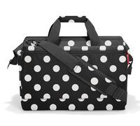reisenthel Allrounder L Pocket in dots White - Vielseitige Doktortasche für Reise, Arbeit und Freizeit - Mit praktischer Trolley-Aufsteckfunktion