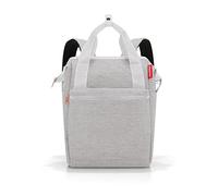 Reisenthel allrounder R Rucksack und Tragetasche in einem Mit Stecklasche für Reisetrolleys, Farbe:sky rose